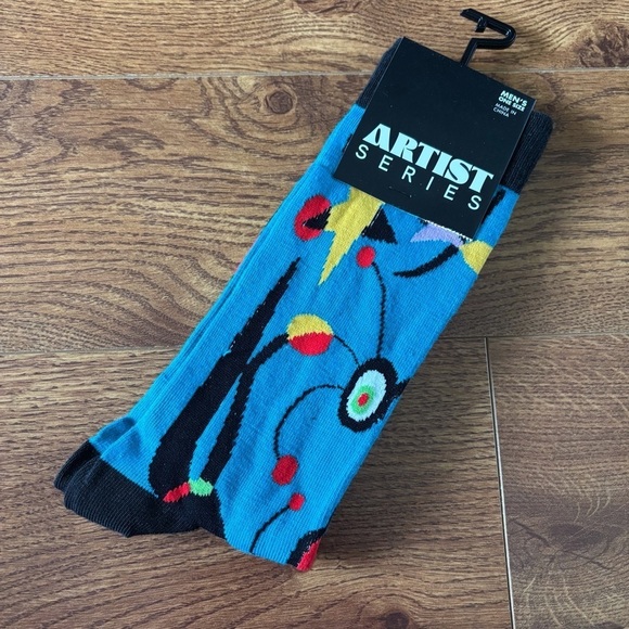 Artist Series: The Garden by: Joan Miro 1925 crew socks - Picture 1 of 4